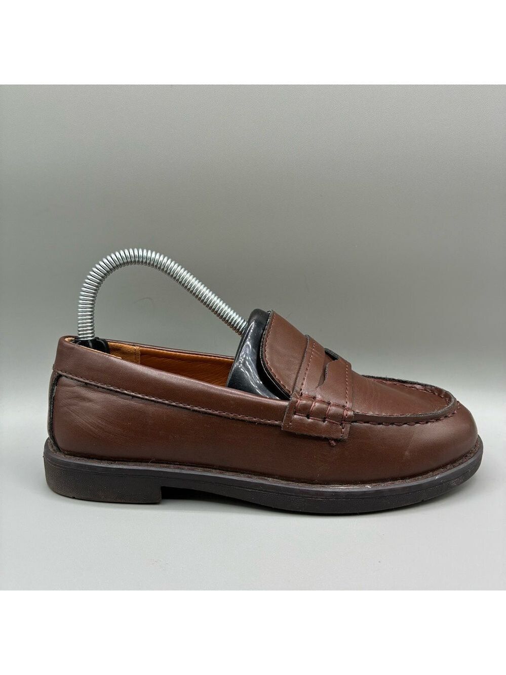J.Crew Penny Loafer Youth GS 2 Brown Slip On Dress Shoes